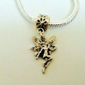 “Fairy” Silver Plated Dangling Charm Bead For European Style Charm Bracelets